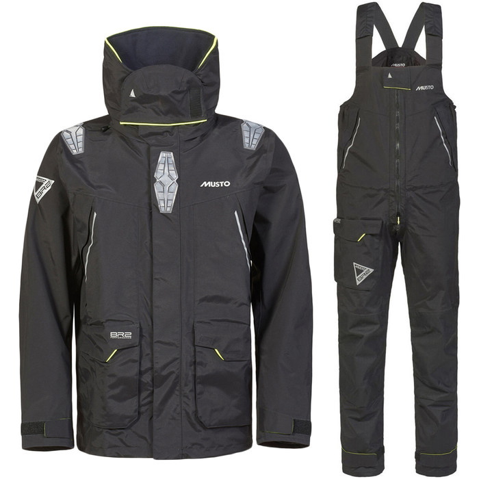 2026 Musto Mens BR2 Offshore Jacket & Salopette Sailing Suit - Black